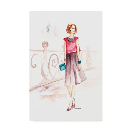 Trademark Fine Art Irina Trzaskos Studio 'Street Fashion I' Canvas Art, 16x24 ALI21114-C1624GG